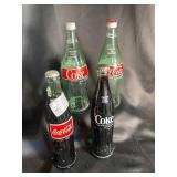 Coca-Cola Glass Bottles (Lot of 4)
