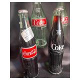 Coca-Cola Glass Bottles (Lot of 4)