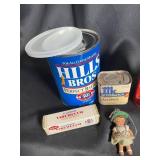 Vintage Hills Bros, Folgers & Pepsi Advertising Lot of 11