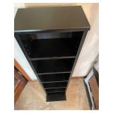 Black Narrow Floor DVD Tower