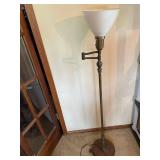 Torchiere Floor Lamp with Frosted Glass Shade