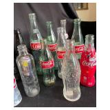 Mixed Lot Coca-Cola Glass Bottle Assortment
