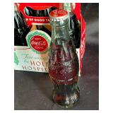 Coca-Cola Classic Unopened Glass Bottles Holiday Carrier (Lot of 6)