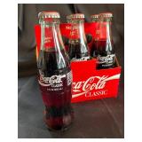 Coca-Cola Classic 8 Fl Oz Unopened Glass Bottles (Lot of 6)