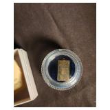 Credit Zurich 1 Gram Fine Gold Ingot with Assay Certificate
