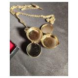 Majestime Pocket Watch &  Gold Locket Necklace