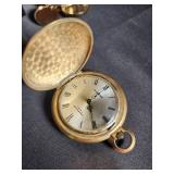 Majestime Pocket Watch &  Gold Locket Necklace