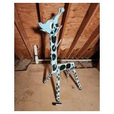 Giraffe-Shaped Wooden Coat Rack
