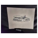 Signed Western Landscape Print Set