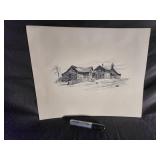 Signed Western Landscape Print Set