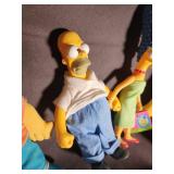 The Simpsons Plush Doll Set (Lot of 4)