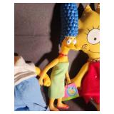 The Simpsons Plush Doll Set (Lot of 4)