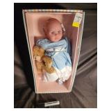 Molly P. Originals Baby Doll with Teddy Bear in Box