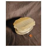 Carved Stone Shell Trinket Box