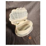 Carved Stone Shell Trinket Box