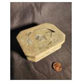 Octagonal Mother-Of-Pearl Inlay Trinket Box