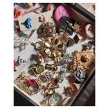 Assorted Costume Jewelry, Brooches & Pins