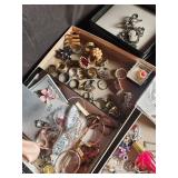 Assorted Costume Jewelry, Brooches & Pins