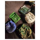 Assorted Drawstring Pouches & Coin Purses (Lot of 14)