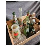 Vintage Bottle & Glass Assortment with Dupli-Color Touch-Up Paint (Lot of 12)