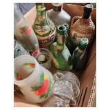 Vintage Bottle & Glass Assortment with Dupli-Color Touch-Up Paint (Lot of 12)