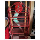 Coca-Cola Brand Casual Furniture Red Metal Shelf Rack