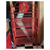 Coca-Cola Brand Casual Furniture Red Metal Shelf Rack