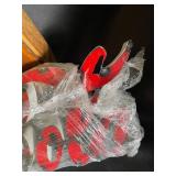 Coca-Cola Wooden Display Case with Advertising Pieces (Lot of 5)