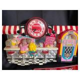 Coca-Cola Diner Display, 2 Tin Signs & Framed Print (Lot of 4)