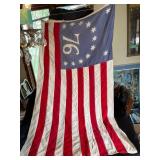 Vintage 13-Star American Flag with 76 Canton