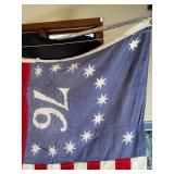 Vintage 13-Star American Flag with 76 Canton