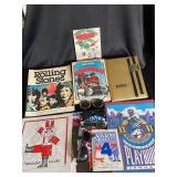 Assorted Vintage Magazines, Booklets & Sunglasses (Lot of 10)