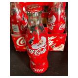 Coca-Cola Classic Holiday Unopened Glass Bottles (Lot of 6)