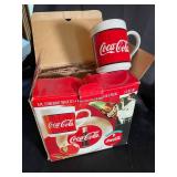 Coca-Cola 8-Piece Stoneware Snack Set in Original Box