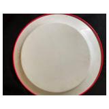 The Wooden Bird Framed Print & Red Decorative Plate (Lot of 2)