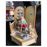 Santa Claus Glass Water Ball Figures (Lot of 2)