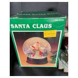 Santa Claus Glass Water Ball Figures (Lot of 2)