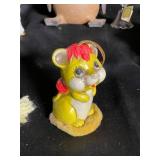 Mixed Animal Figurine Ornaments & Glass Vase (Lot of 6)