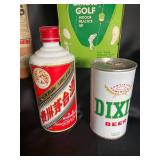 Mixed Lot of 5 Vintage unopened Bottles, Can & Birdie Golf Indoor Practice Set