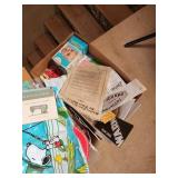 Vintage Paper Ephemera Mixed Lot with Paint-A-Number Set & Kenmore Instructions