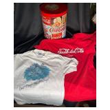 Coca-Cola T-Shirts & Tin Container 3-Piece Set