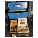 Dutch Masters Smoking Accessory Assortment with Blue Metal Filing Case (Lot of 5)