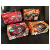 NASCAR Radio Control Cars & Carry Cases (Lot of 4)