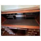 Roll-Top Secretary Desk with Multiple Drawers