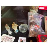 Mixed Lot of Advertising Pins, Novelty Items & Display Boxes