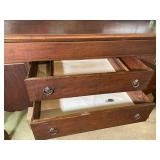 Vintage Mahogany Sideboard Buffet with 3 Drawers & 2 Cabinets