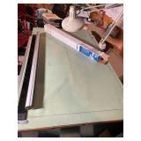Drafting Table with Vinyl Cover & File Drawers
