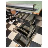 Drafting Table with Vinyl Cover & File Drawers