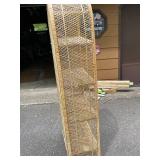 Wicker Rattan Arched Shelf Unit