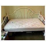 Kids Life Mattress with White Metal Bed Frame
